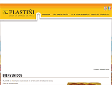Tablet Screenshot of plastini.com