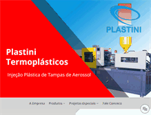 Tablet Screenshot of plastini.com.br